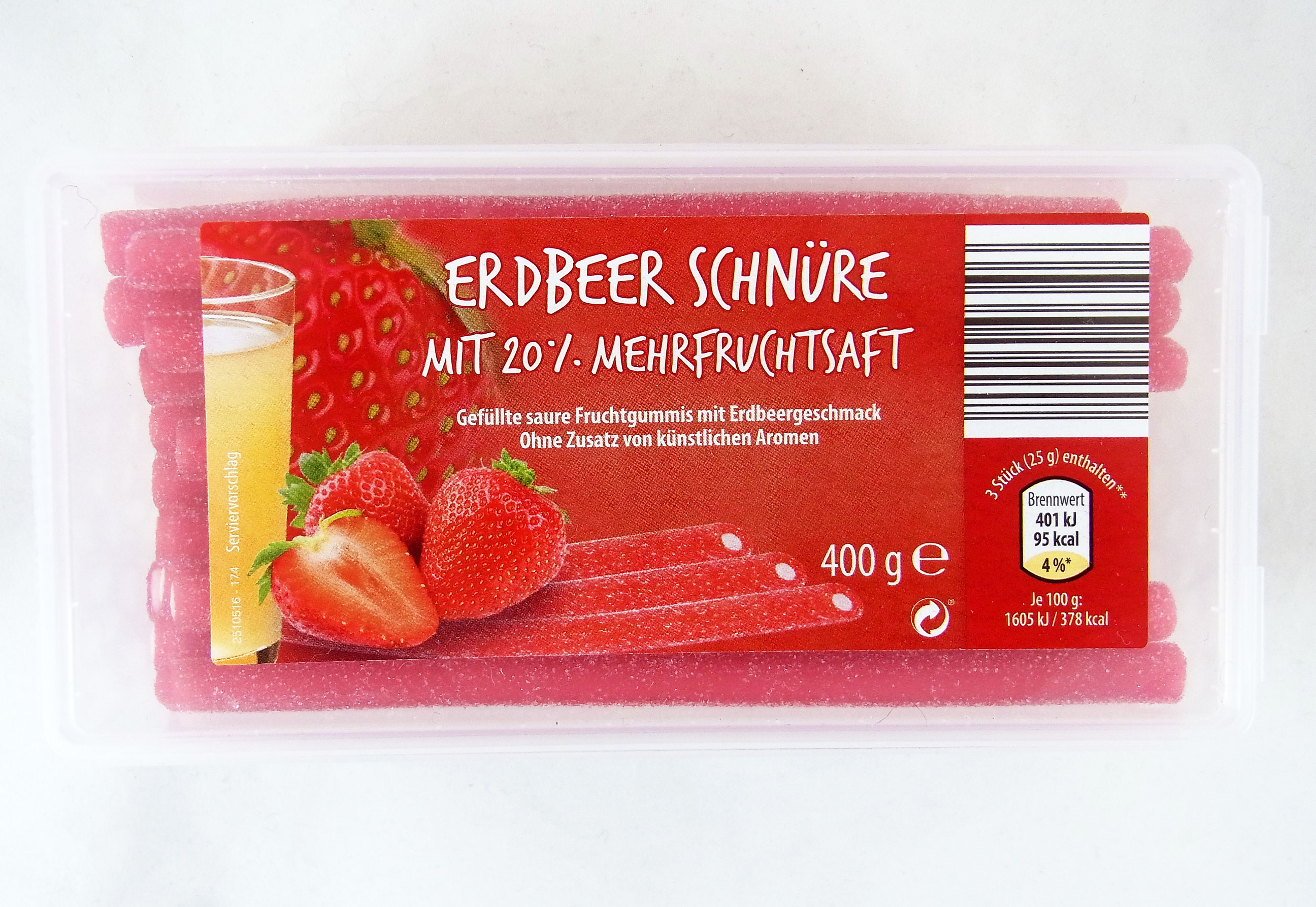 Vidal Erdbeer Schnüre | Lebensmittelklarheit