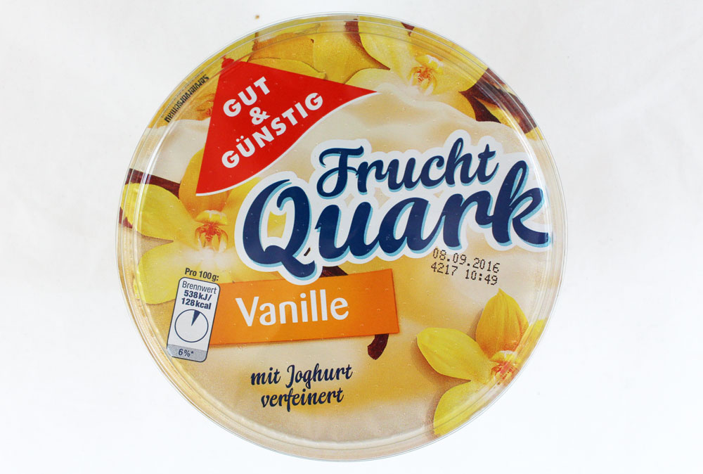 Edeka Gut &amp; Günstig Frucht Quark Vanille | Lebensmittelklarheit
