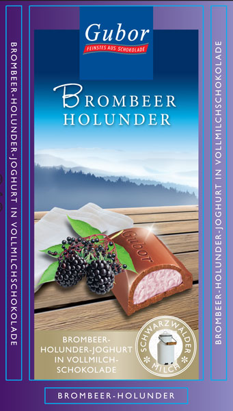 Gubor Brombeer-Holunder Schokolade | Lebensmittelklarheit