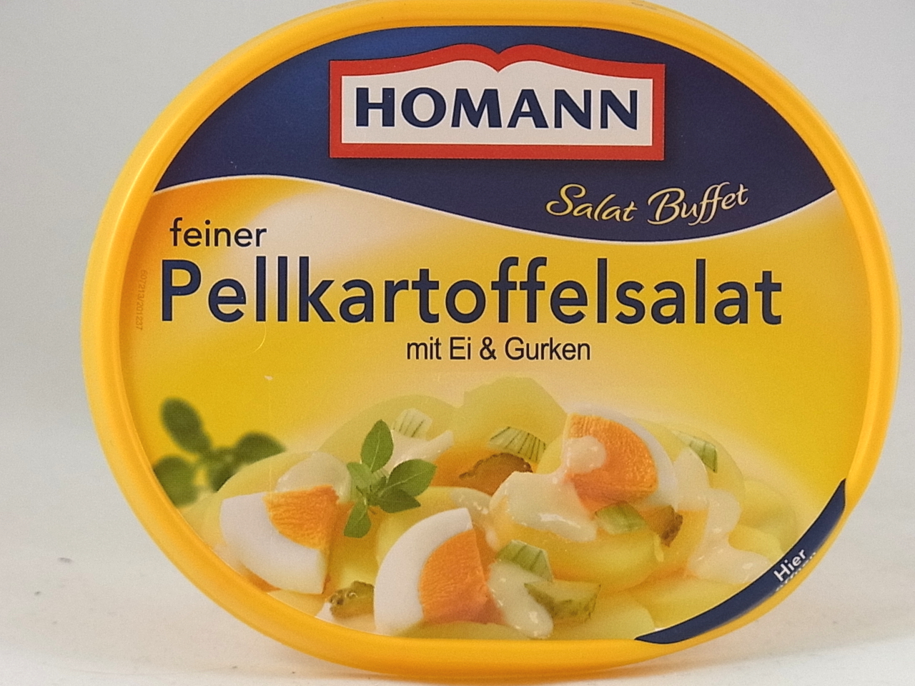 Homann feiner Pellkartoffelsalat mit Ei &amp; Gurken | Lebensmittelklarheit
