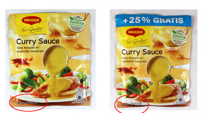 Maggi Curry Sauce; Maggi Curry Sauce „+25 % Gratis“