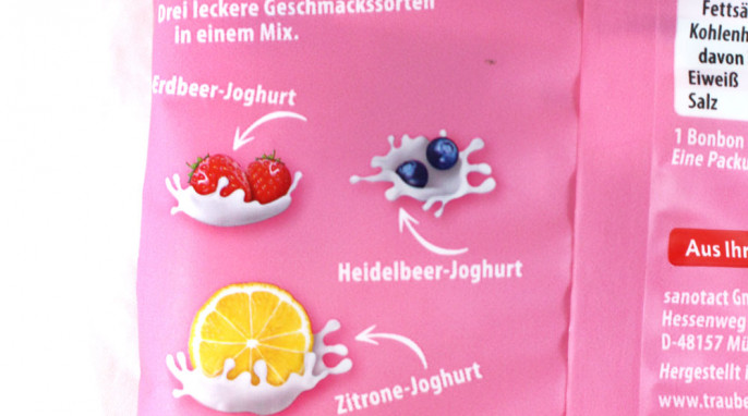 Beschreibung, intact Joghurt-Mix Traubenzucker