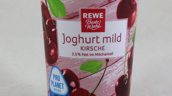 REWE Beste Wahl Joghurt mild Kirsche 3,5 % Fett