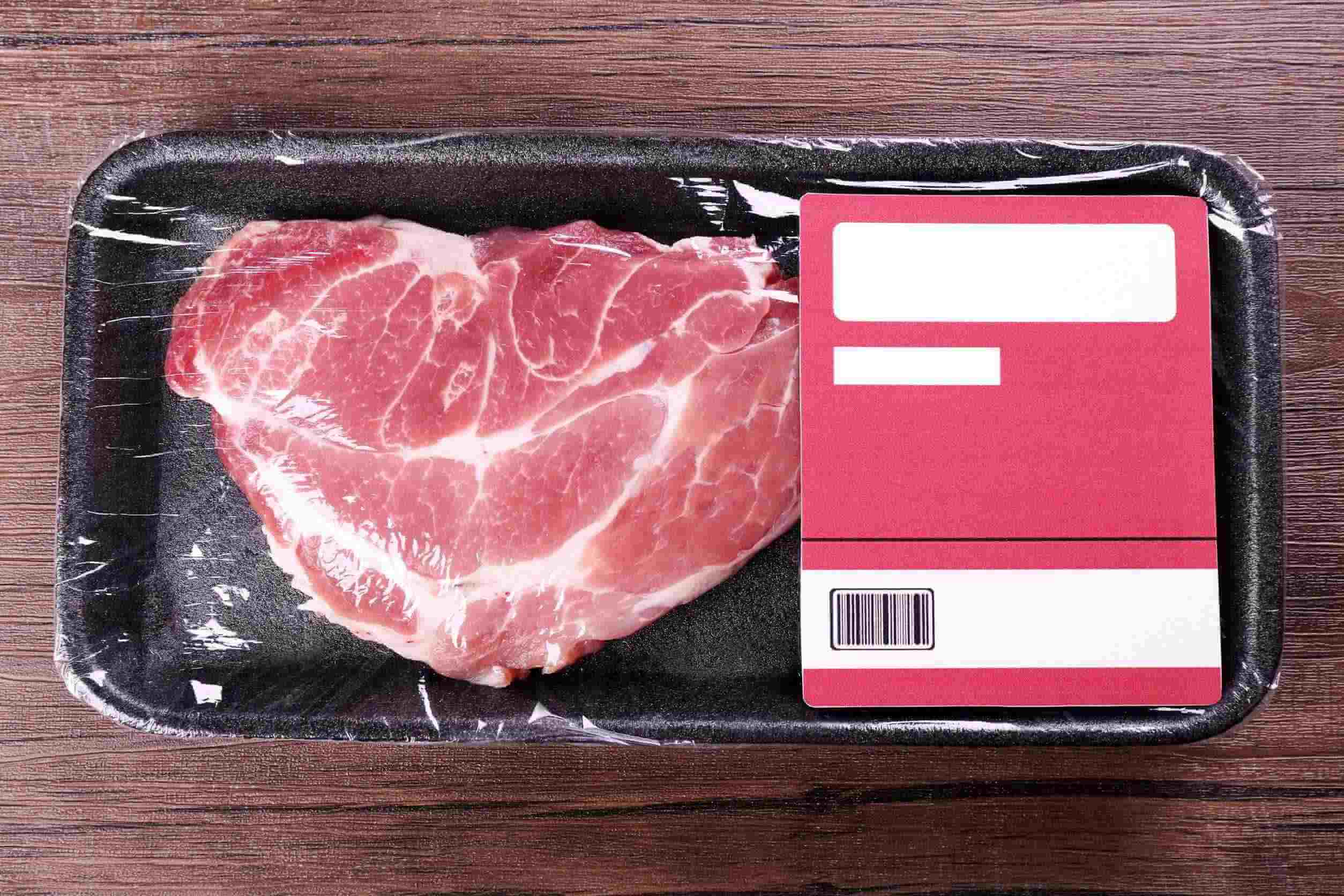Oft rot statt frisch Fleisch unter Schutzatmosphäre verpackt Lebensmittelklarheit