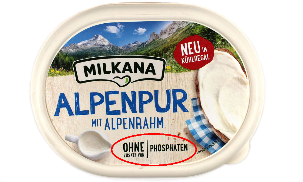 Sorte Beispiel mit Alpenpur Lebensmittelklarheit Milkana, | Alpenrahm