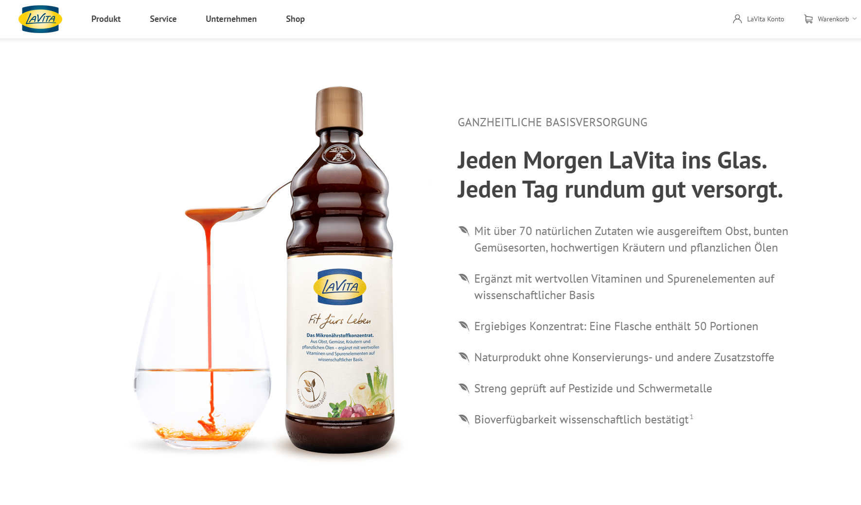 LaVita Online Shop - Das Mikronährstoffkonzentrat kaufen