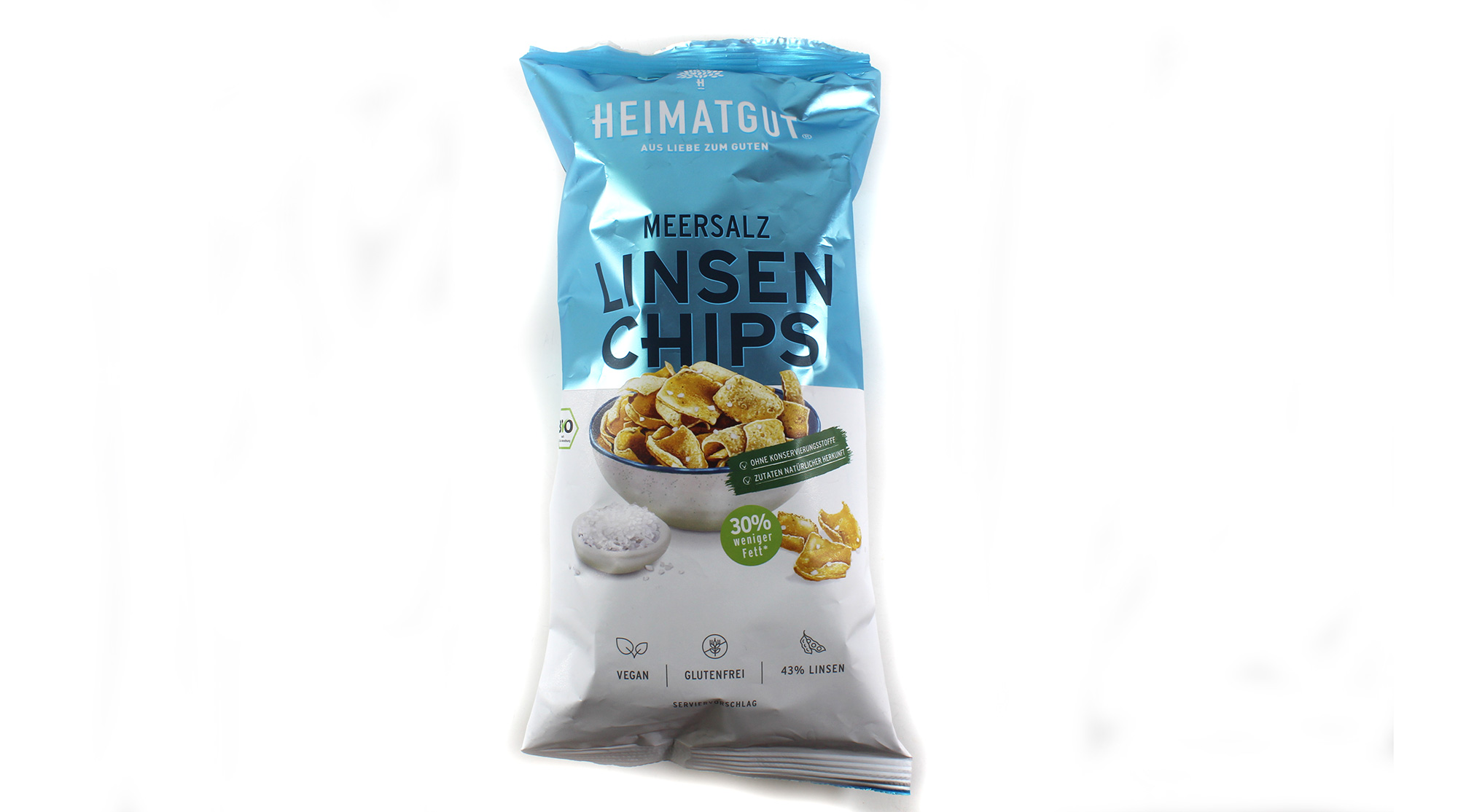 Heimatgut Meersalz Linsen Chips und Erdnuss Flips