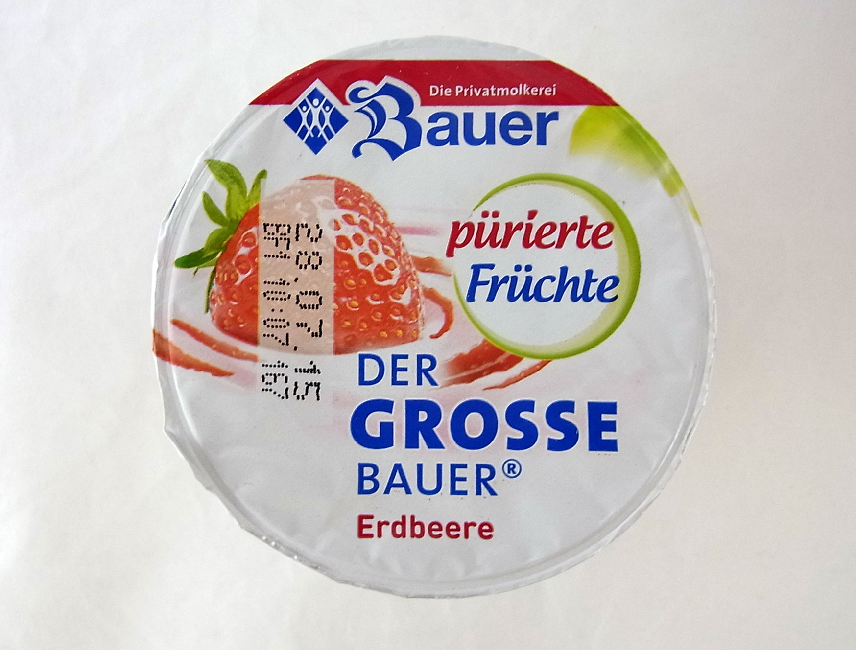 Der Grosse Bauer Erdbeere, pürierte Früchte | Lebensmittelklarheit | 