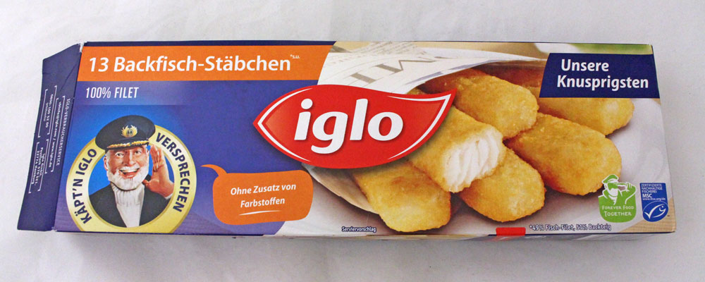 Iglo Backfisch-Stäbchen | Lebensmittelklarheit | 