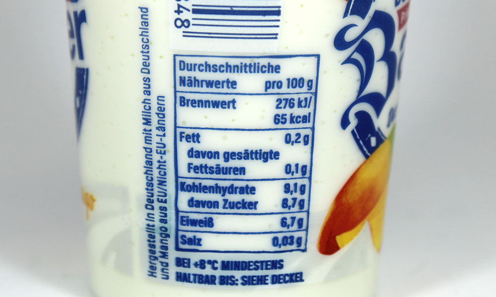 Der große Bauer Typ Skyr | Lebensmittelklarheit