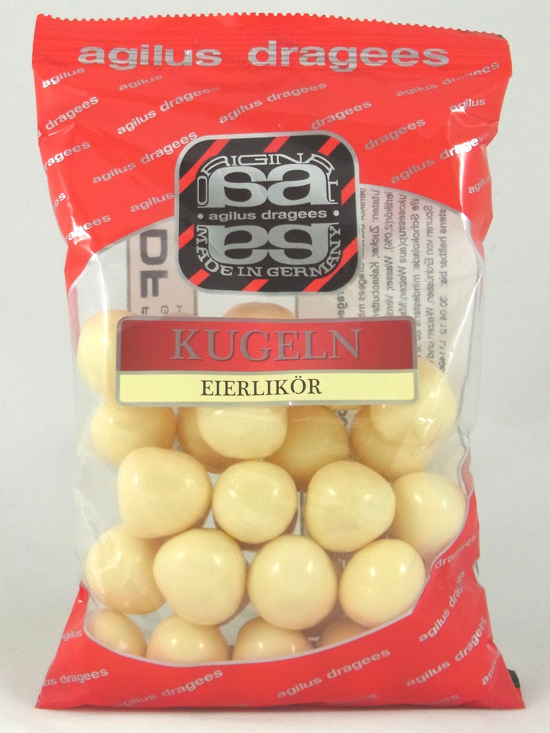 Agilus Dragees Kugeln Eierlikör Lebensmittelklarheit