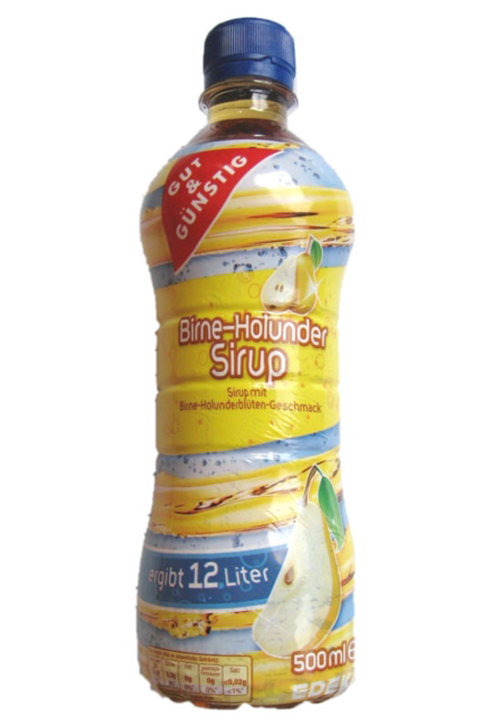 Birne-Holunder Sirup GUT UND GÜNSTIG | Lebensmittelklarheit