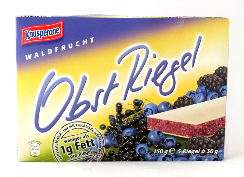 Knusperone Waldfrucht Obst Riegel | Lebensmittelklarheit