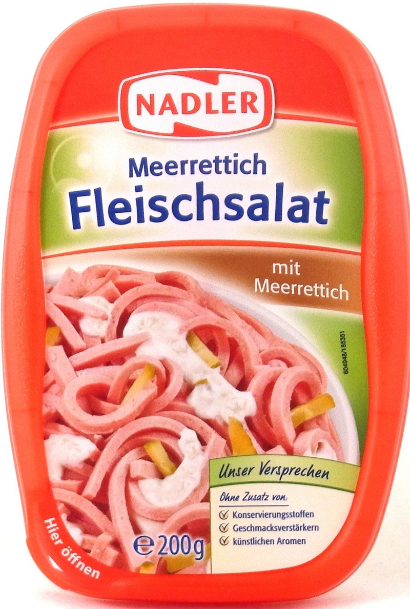 Nadler Meerrettich Fleischsalat | Lebensmittelklarheit