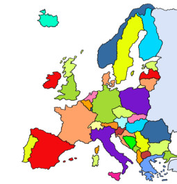 Landkarte von Europa