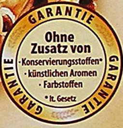 Clean Label "ohne künstliche Aromen"