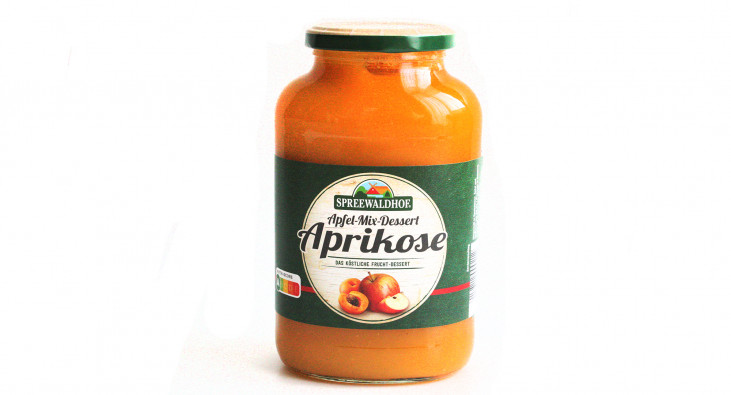 Spreewaldhof Apfel-Mix-Dessert, Beispiel Sorte Aprikose 