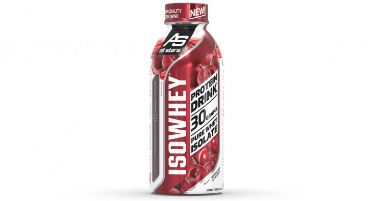 All Stars Isowhey Pure Protein Drink, Beispielsorte Kirsche