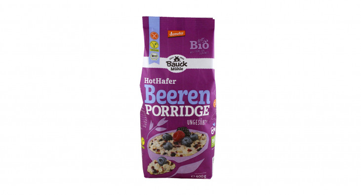 Bauck Mühle HotHafer Beeren Porridge  
