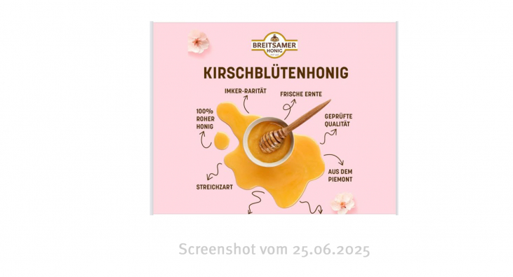 Breitsamer Kirschblütenhonig, Facebook.com, 25.06.2025