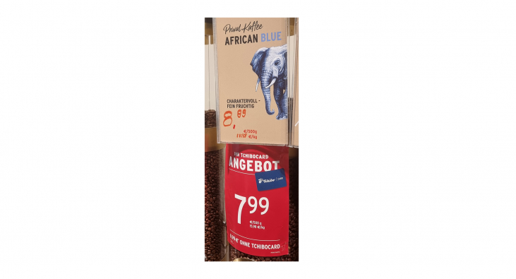 Angebot, Kaffee African Blue, Tchibo, Franfurt/Main 24.07.2025