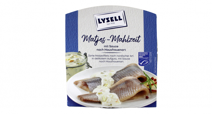 Lysell Matjes-Mahlzeit mit Sauce nach Hausfrauenart