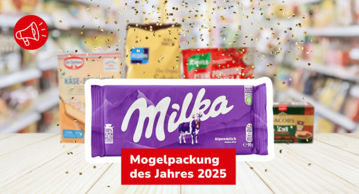 Sieger Mogelpackung des Jahres: Milka