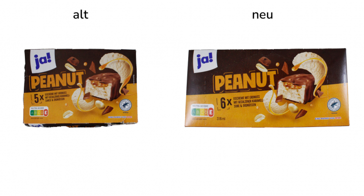 alt und neu: Ja! Peanut Eiscreme mit Erdnuss