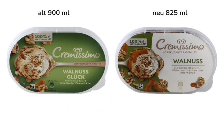 Cremissimo Walnuss 825 und 900 ml