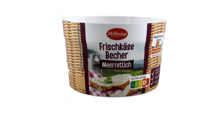 Milbona Frischkäse Becher Meerrettich