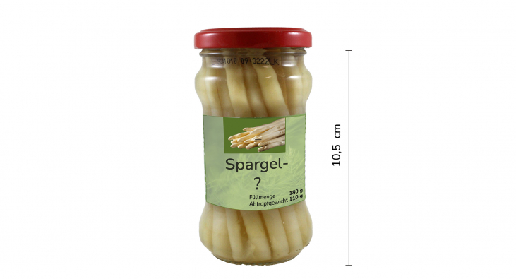 Spargel im Glas
