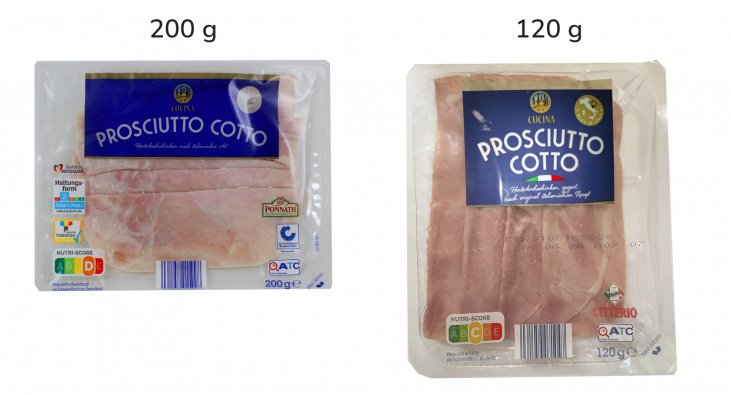 Cucina Prosciutto Cotto, 200 und 120 g