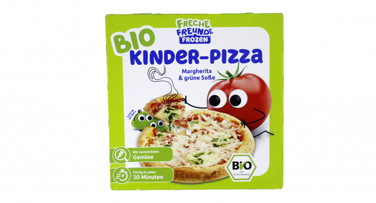 Freche Freunde Bio Kinder-Pizza Margherita & grüne Soße Freche Freunde Bio Kinder-Pizza Margherita & grüne Soße