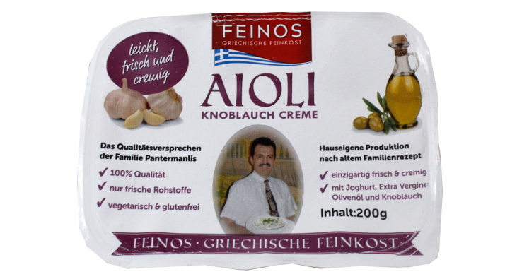 Feinos Griechische Feinkost Aioli Knoblauch Creme