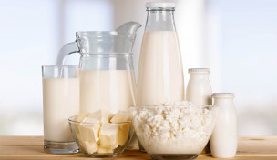 Verschiedene Milchprodukte