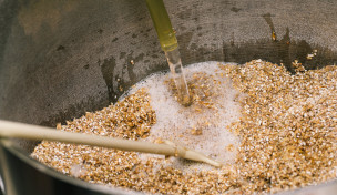 Malz beim Bierbrauen