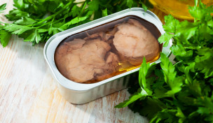 Dorschleber in Konservendose mit Öl