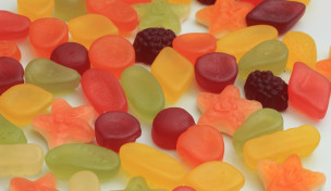 Verschiedene Fruchtgummis