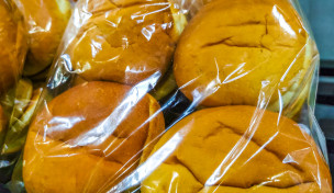 verpackte Brötchen