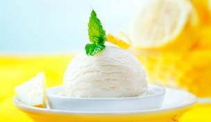 Zitronensorbet