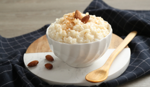 Schale mit Milchreis