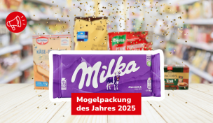 Sieger Mogelpackung des Jahres: Milka Sieger Mogelpackung des Jahres: Milka