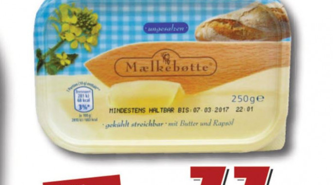 Angebot Dänische Markenbutter, jawoll Angebotsflyer vom 19.-22.02.2017, Seite 1 