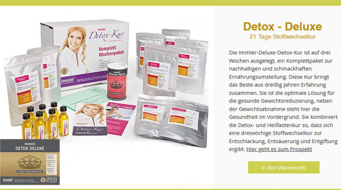 Immler Detox Deluxe 21 Tage Stoffwechselkur, naturprodukteimmler.com, 18.03.2020