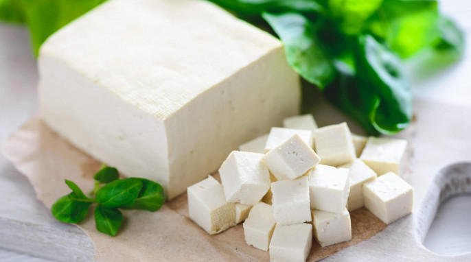 Tofu: Block und Würfel