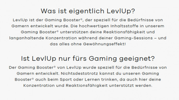Häufig gestellte Fragen, LevlUp Gaming Booster, levlUp.de, 08.08.2019 