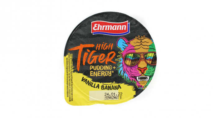 Ehrmann High Tiger Pudding + Energy* 