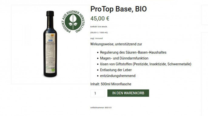 Angebot, Eußenheimer Manufaktur® ProTop Base Bio, em-ug.de, 23.07.2020 