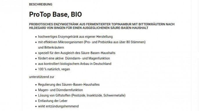 Beschreibung, Eußenheimer Manufaktur® ProTop Base Bio, em-ug.de, 23.07.2020