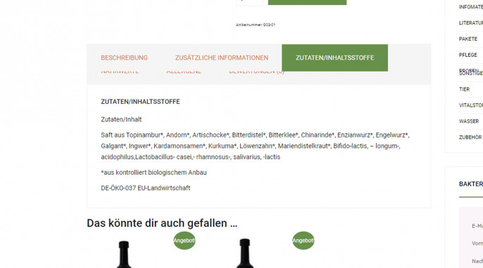 Zutaten, Eußenheimer Manufaktur® ProTop Base Bio, em-ug.de, 25.10.2021